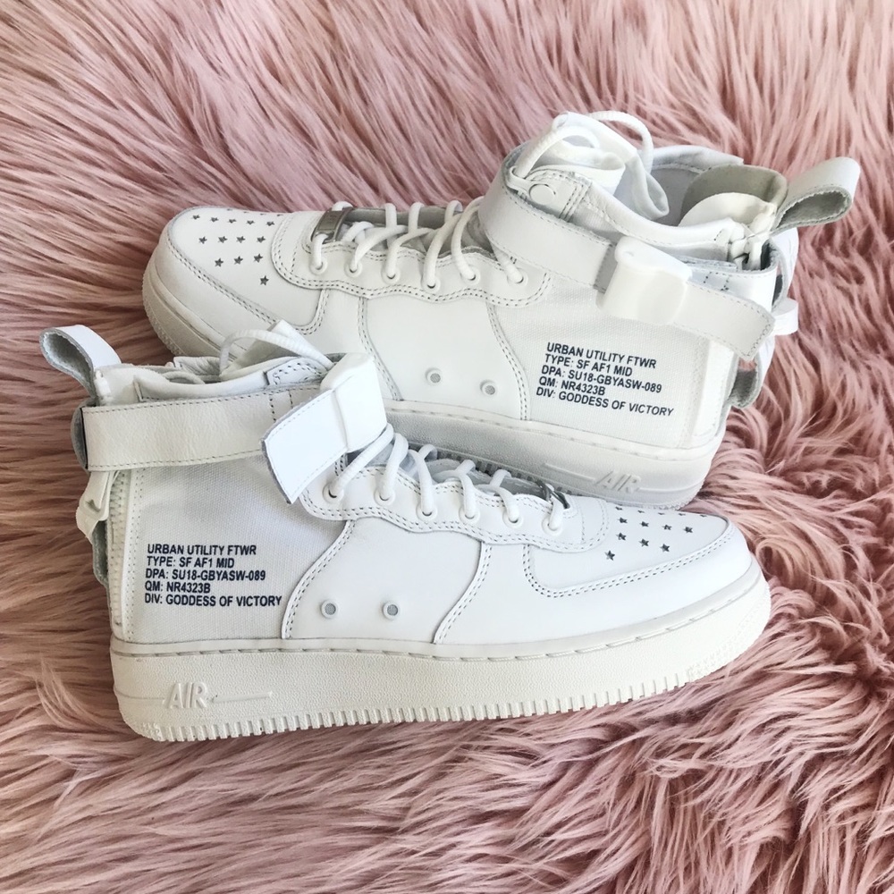 Nike air force 1 mid sneakers off white - Picture 4 of 8